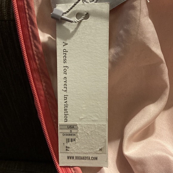 NWT BB Dakota RSVP peach lace mini, sz 0 - Picture 5 of 5